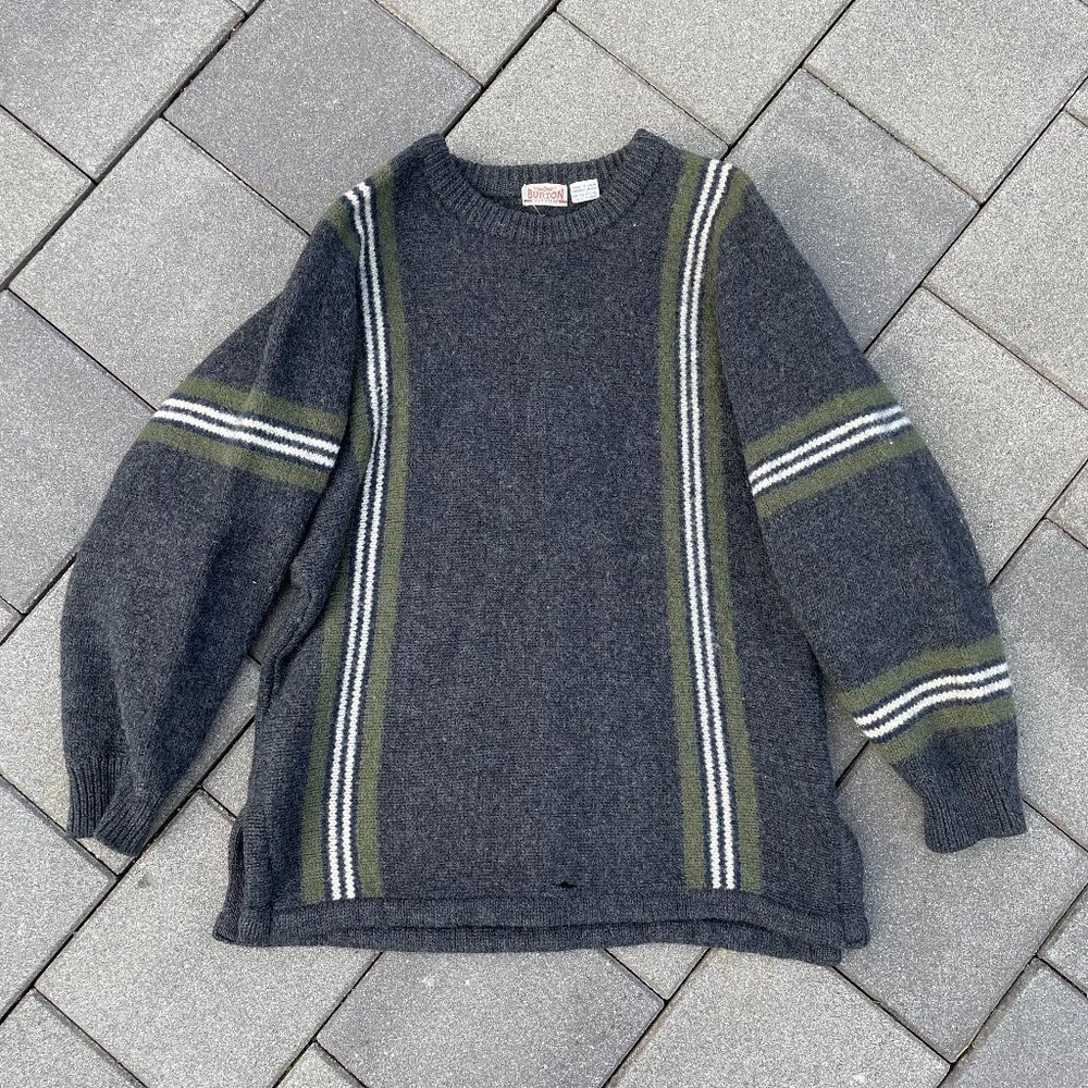 Vintage Burton Snowboards Wool Sweater Knit Pattern - L/XL